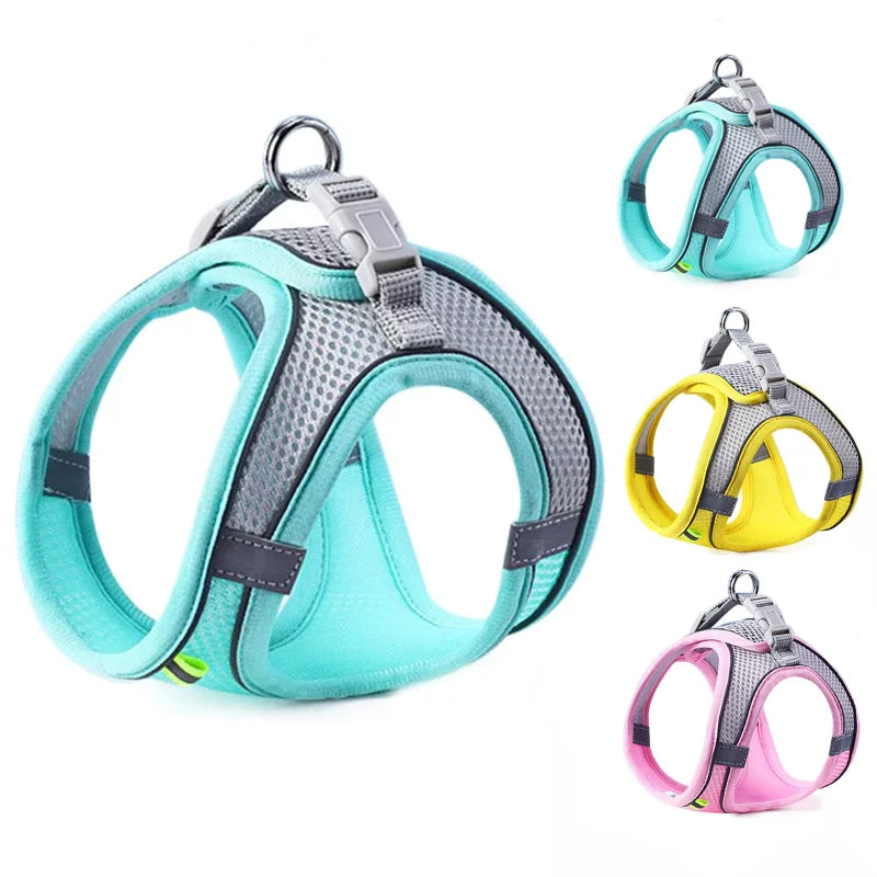 Reflective Adjustable Pet Harness Vest for Small & Medium Dogs Cats