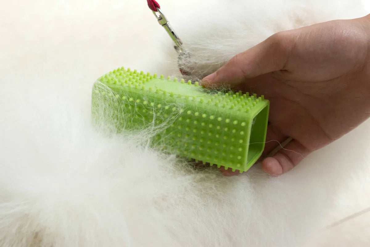 Silicone Pet Hair Remover Hollow Cleaner Brush for Pets