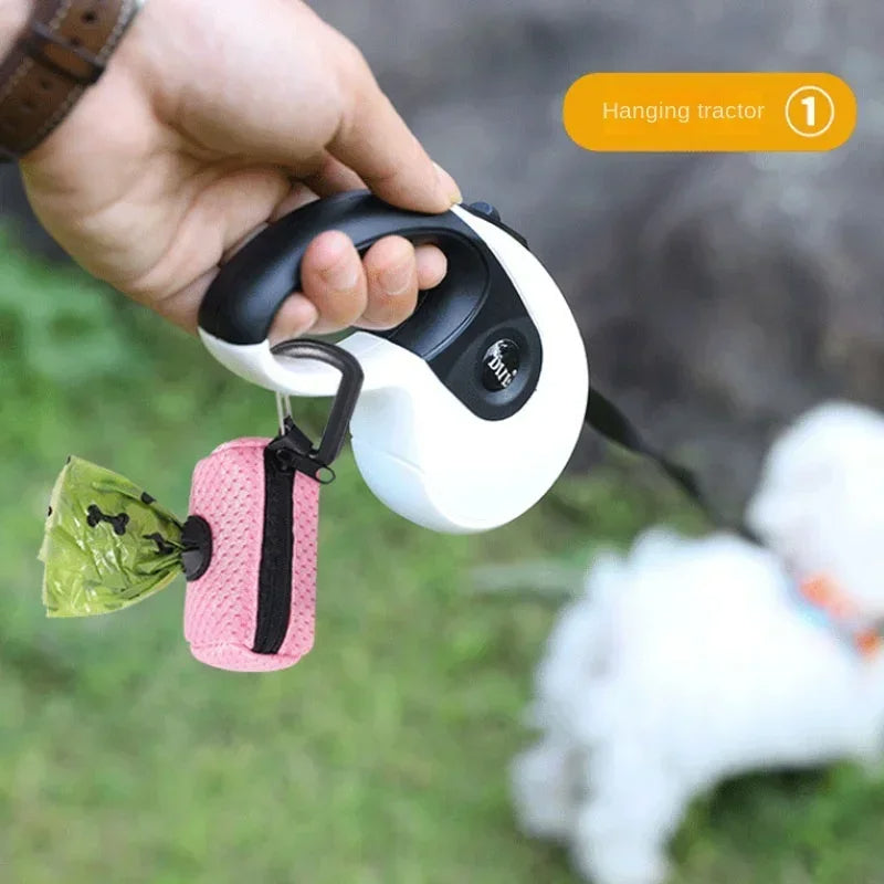 Hanging Poop Bag Holder Poop Bag Dispenser Bag Dispenser with Zipper for Dog