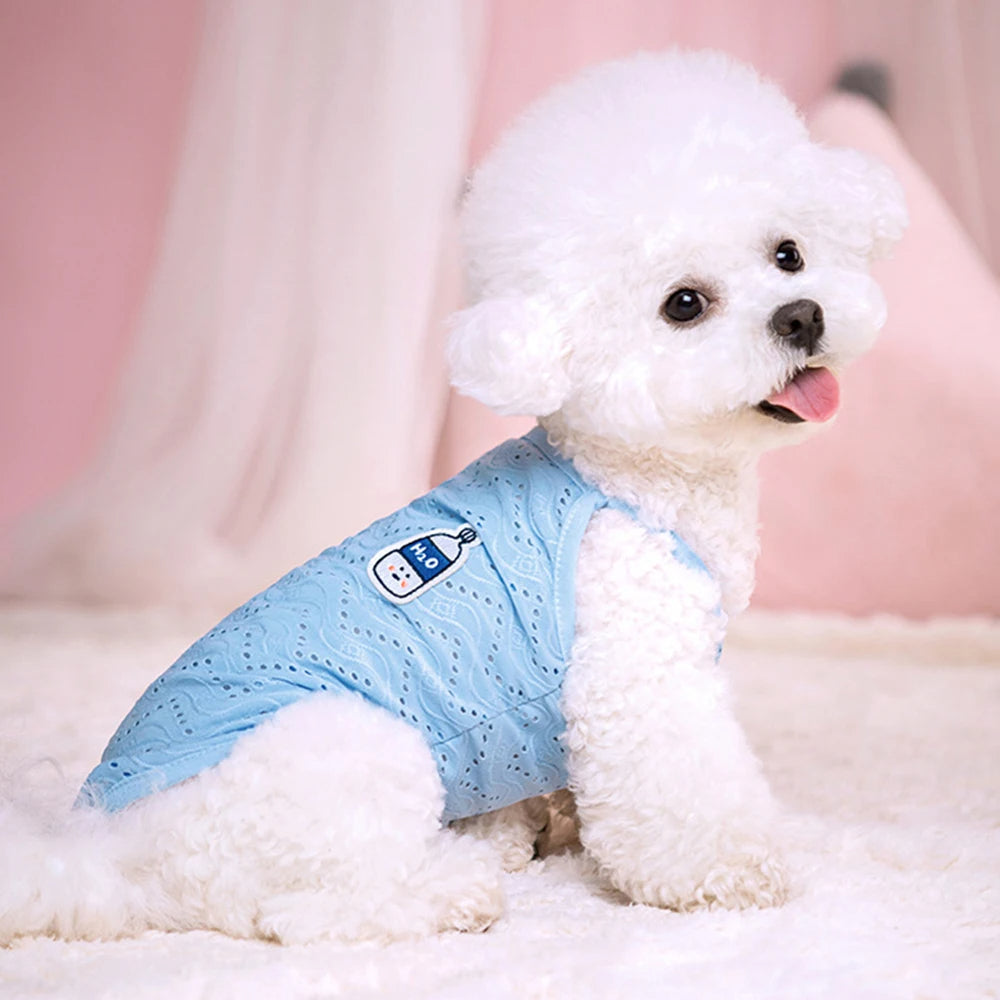 Cute Summer Mesh Pet Vest – Camisole Shirt for Small Dogs & Cats