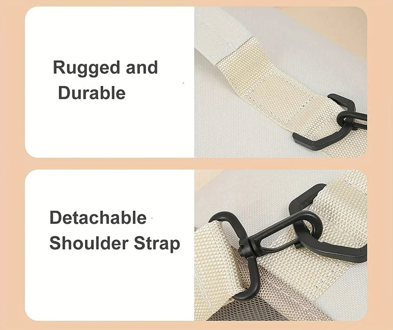 Portable Foldable Pet Carrier Bag for Small Dogs & Cats – Breathable Shoulder Travel Bag