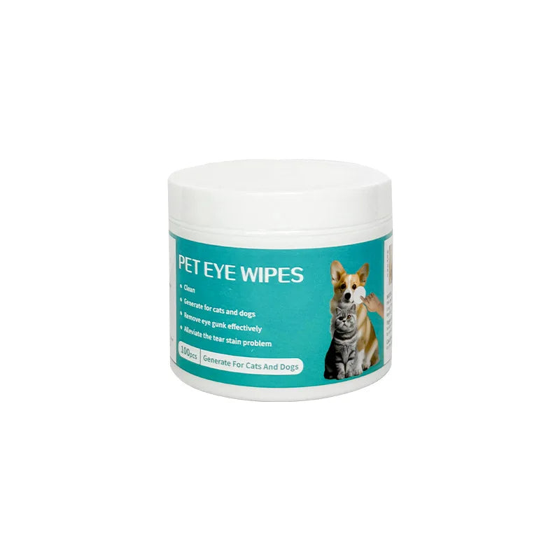Pet Eye Wipes for Cats – Remove Tear Stains & Clean Eye Area Gently