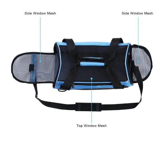 Travel Carrier for Cats, Dogs Puppy Comfort Portable Folding Pet Carrier
