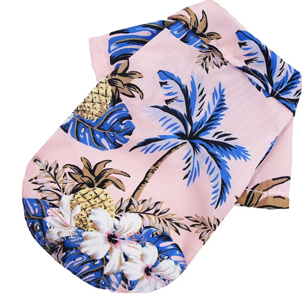 Hawaiian Dog T-Shirt – Tropical Shirt for Small Dogs & Cats