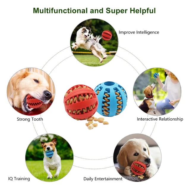 Dog Ball Toys for Small Dogs Interactive Elasticity (5cm)