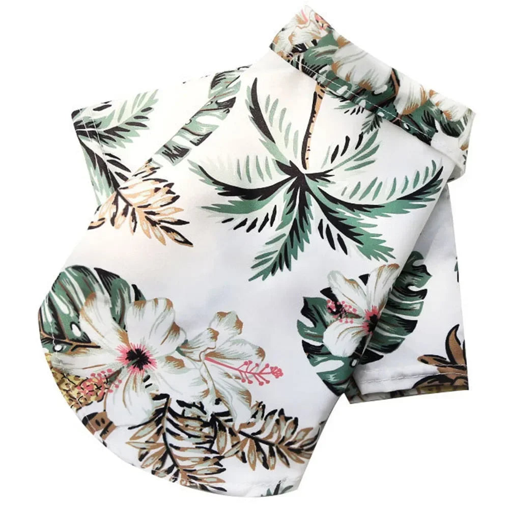 Hawaiian Dog T-Shirt – Tropical Shirt for Small Dogs & Cats