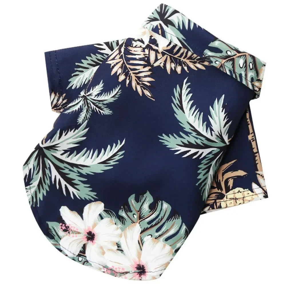 Hawaiian Dog T-Shirt – Tropical Shirt for Small Dogs & Cats