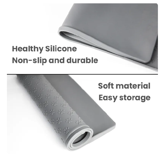 Pet Placemat Dog Food Bowl Mat Cat Feed Mat Cat Dog Drinking Feeding Placemat 46x30