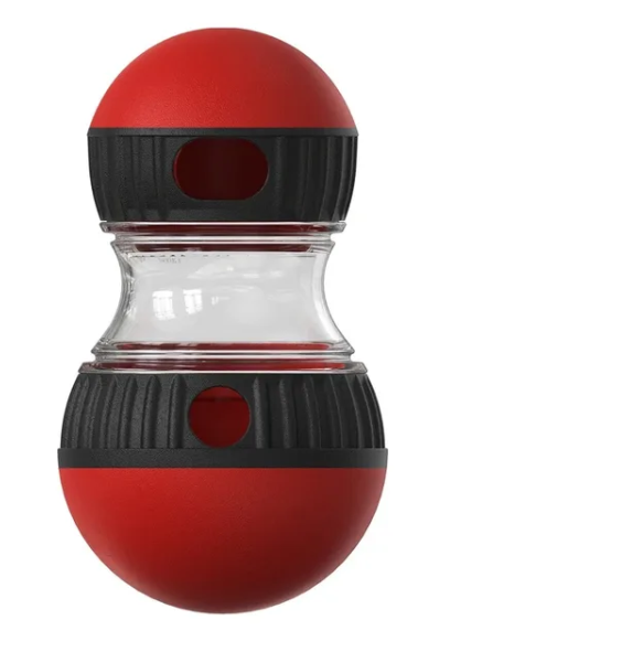Dog Toy Tumbler Leaky Food Rolling Ball Elliptical Track Slowly Feeding Protects