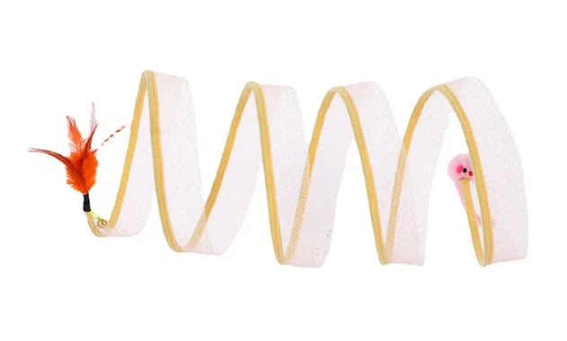 Cats Tunnel Spring Toy Mouse